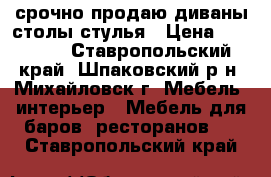 срочно продаю диваны столы стулья › Цена ­ 50 000 - Ставропольский край, Шпаковский р-н, Михайловск г. Мебель, интерьер » Мебель для баров, ресторанов   . Ставропольский край